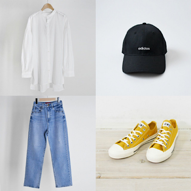 カラー 柄もの 明日から使える 春のスニーカーコーデ9選 Hughugblog