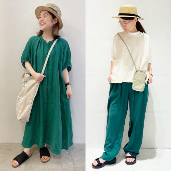 トレンドカラーに注目！今風グリーンコーディネートをアイテム別にご紹介