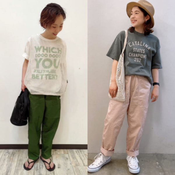 夏はやっぱりTシャツ × パンツ！カジュアルなTシャツコーデを紹介