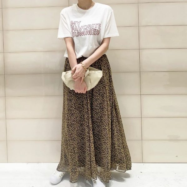 40代からの柄スカート入門編！体型カバーも叶う夏のスタイリング【ロングスカートコーデ】