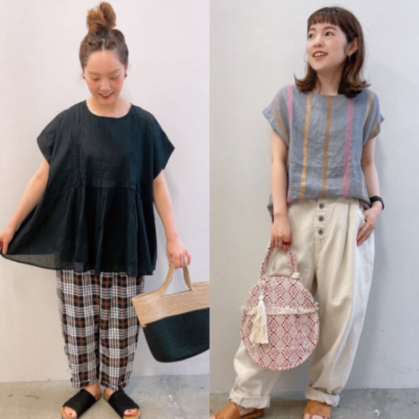 柄アイテムで華やかさをプラス！ストライプ・ボーダー・チェック柄で彩る夏コーデ