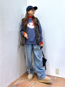 40代　50代　カジュアルコーデ