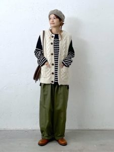 40代 秋冬 カジュアルコーディネート