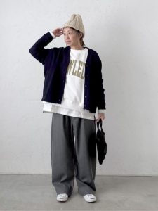 40代 ワンマイルウェア 大人女性 リラックス