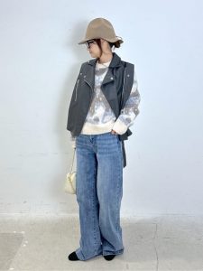 40代　50代　カジュアル　デニム