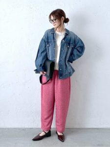 40代 ワンマイルウェア 大人女性 リラックス