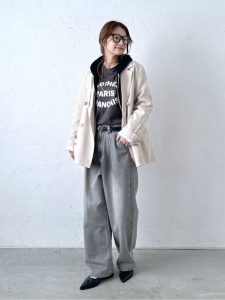 40代　50代　カジュアル　デニム