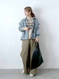 40代　50代　カジュアル　デニム