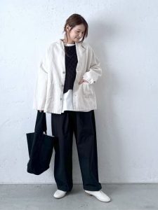 40代 ワンマイルウェア 大人女性 リラックス