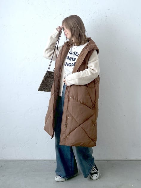 WILD LIFE TAILOR ブラウン ハイネックコート Life ファッション WILD LIFE TAILOR ブラウン ハイネックコート