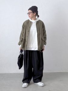 大人の女性　スプリングファッション　カジュアルファッション