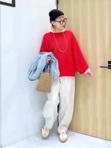 大人の女性　スプリングファッション　カジュアルファッション