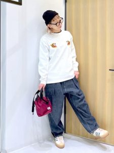 40代 50代 カジュアル 春の着こなし