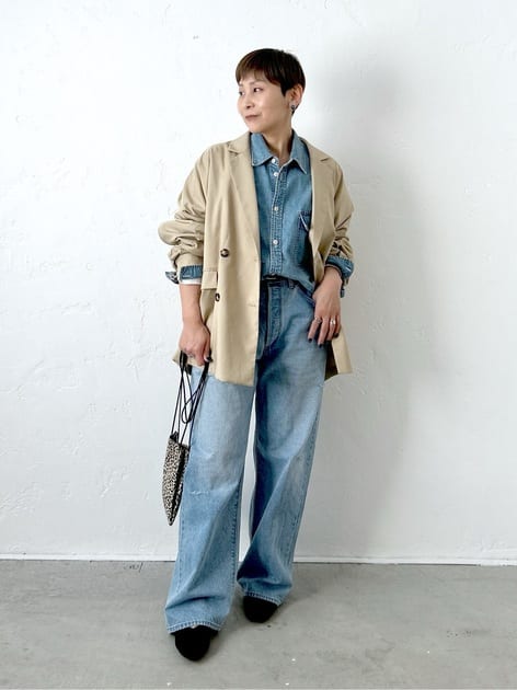 40代 50代 カジュアル 春の着こなし