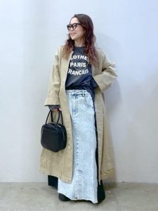 大人の女性　スプリングファッション　カジュアルファッション