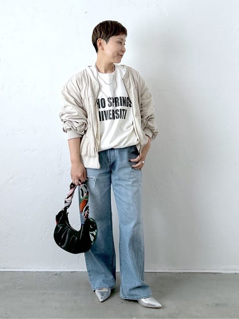 上品 カジュアル 着こなし 40代 50代