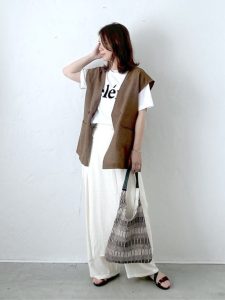 40代・50代　落ち感　パンツ　春夏