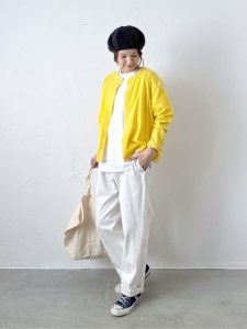 40代・50代　羽織×半袖T　コーデ　今買える　春夏　トレンド　Tシャツ