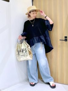 ワイドパンツは着回し力で選ぶ!40代・50代の大人に似合う3アイテム着回し夏コーデ