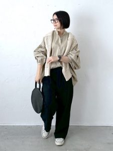 ワイドパンツは着回し力で選ぶ!40代・50代の大人に似合う3アイテム着回し夏コーデ