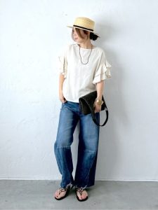 【夏の40代・50代 着痩せコーデ】すっきり見えて涼しい！大人に似合うパンツ＆スカートスタイル特集