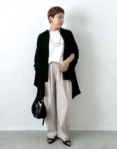 50代がもっと輝く！体型カバーも叶う、おしゃれTシャツ＆カットソーコーデ