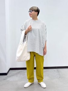 着痩せして見える!40代ぽっちゃり女性の体型カバー夏コーデ