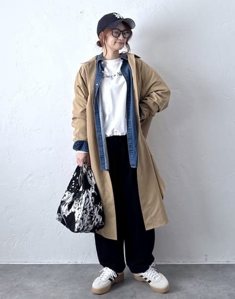 【40代】春のベージュコーデ5選｜シャツコート・ジレ・サロペットで作る大人スタイル
